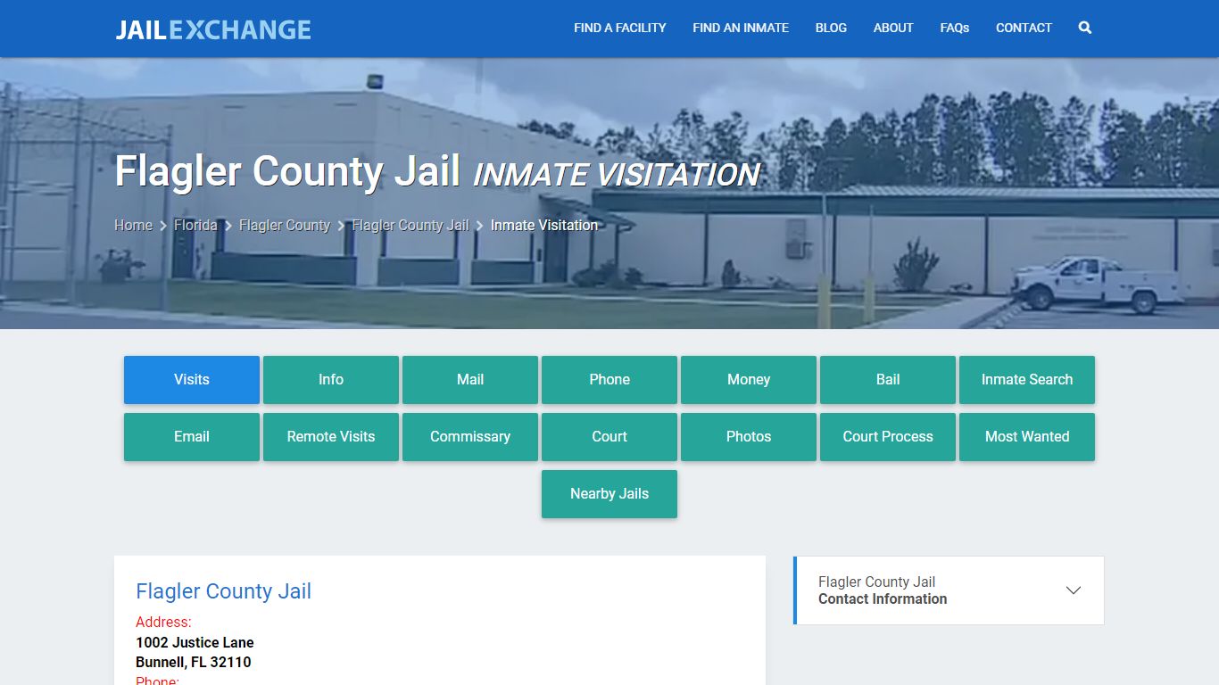 Inmate Visitation - Flagler County Jail, FL - Jail Exchange
